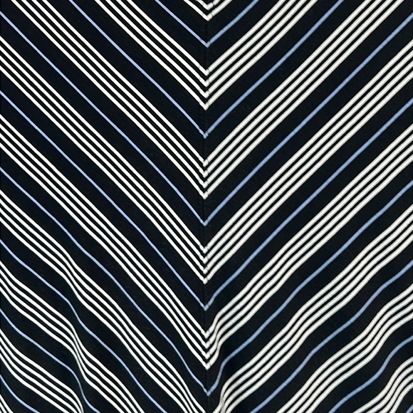 J. Jill Wearever 3/4 Sleeve Tee / Top Sz XL Black Stripe Rayon/Spandex Knit EUC - Picture 4 of 10